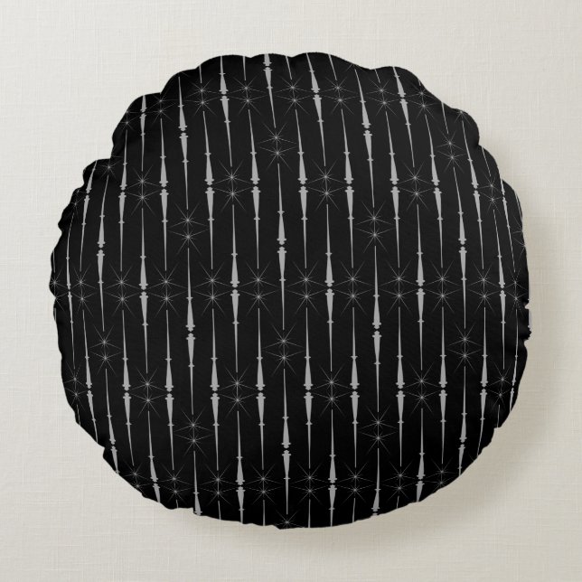Magic Wands Round Pillow (Front)