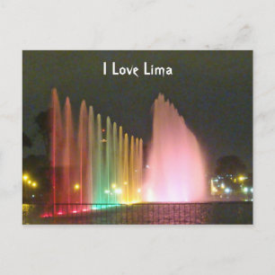 Magic Water Fountains-Circuito del Magico del Agua Postcard