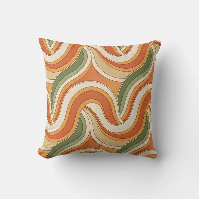 Magic Waves Pattern Cushion (Front)