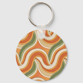 Magic Waves Pattern Key Ring