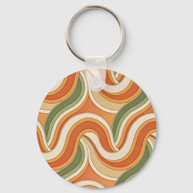 Magic Waves Pattern Key Ring (Front)