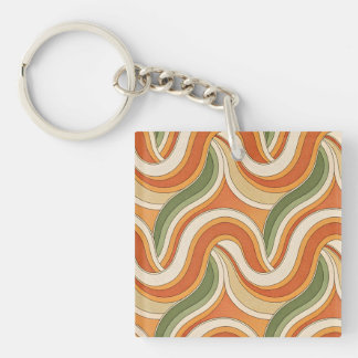 Magic Waves Pattern Key Ring