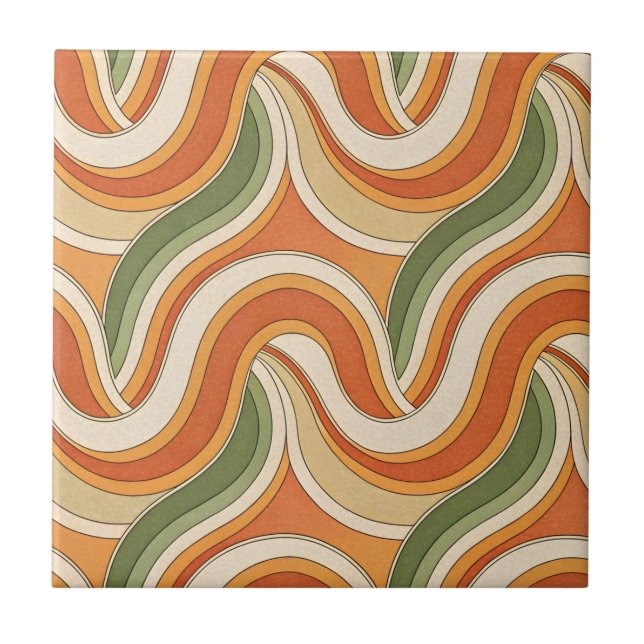 Magic Waves Pattern Tile (Front)