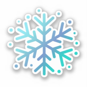 Magic winter snowflake Sticker