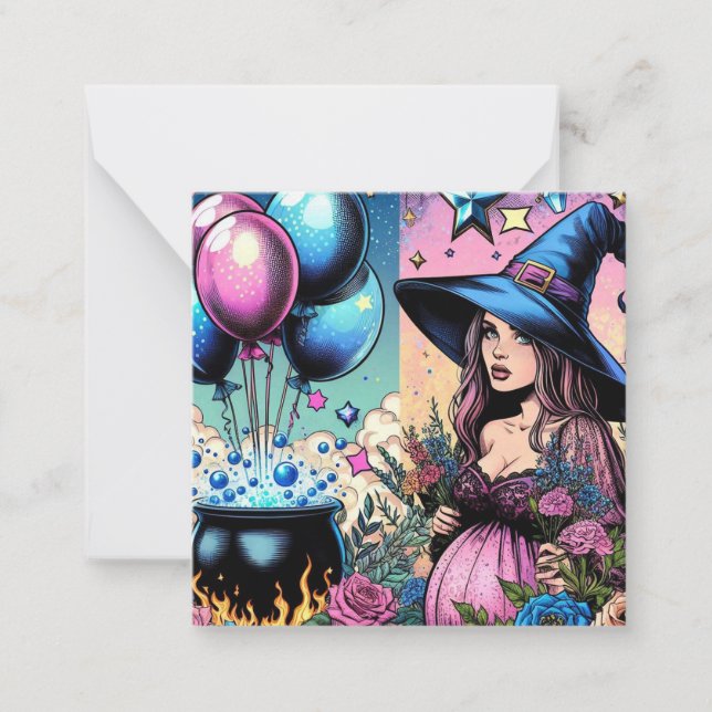 MAGIC | WItch Baby Brewing | Baby | Pregnancy Card (Front)