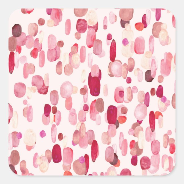 Magic witch, vintage seamless pattern. square sticker (Front)