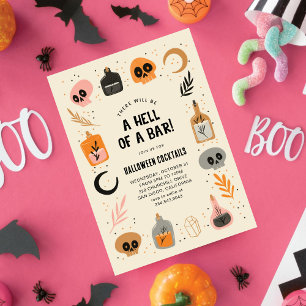 Magic Witches Potions Halloween Cocktails Party Invitation