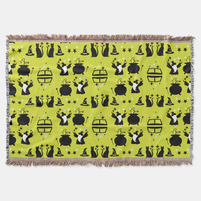 Magic Wizard Home Decor Throw Blanket (Front)