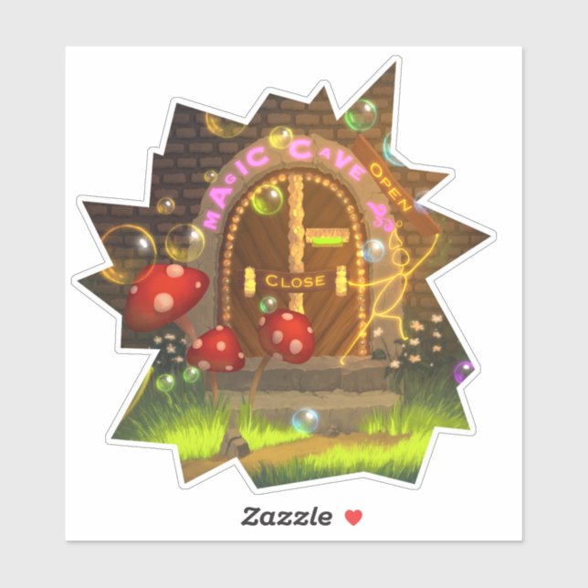 Magic World Sticker Bright Colorful (Sheet)