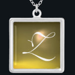 MAGIC YELLOW TOPAZ GEM STONE MONOGRAM SILVER PLATED NECKLACE<br><div class="desc">Elegant and unique design  with gemstone. Very accurated nurbs modelling and rendering in 3D Studio Max by Bulgan Lumini .Part from series Hyper Talismans.</div>