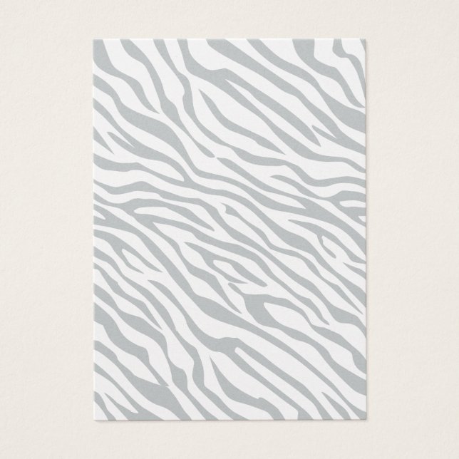 Magic Zebra Stripes Click to Customise Grey Colour (Front)