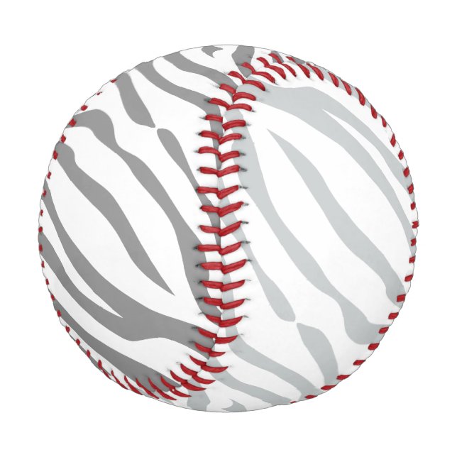 Magic Zebra Stripes Click to Customise Grey Colour Baseball (Angled)