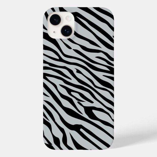Magic Zebra Stripes Click to Customise Grey Colour Case-Mate iPhone Case (Back)