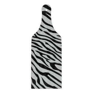 Magic Zebra Stripes Click to Customise Grey Colour Cutting Board