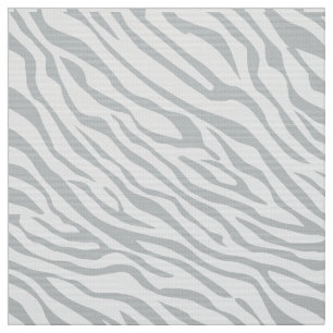 Magic Zebra Stripes Click to Customise Grey Colour Fabric