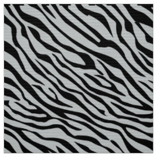 Magic Zebra Stripes Click to Customise Grey Colour Fabric