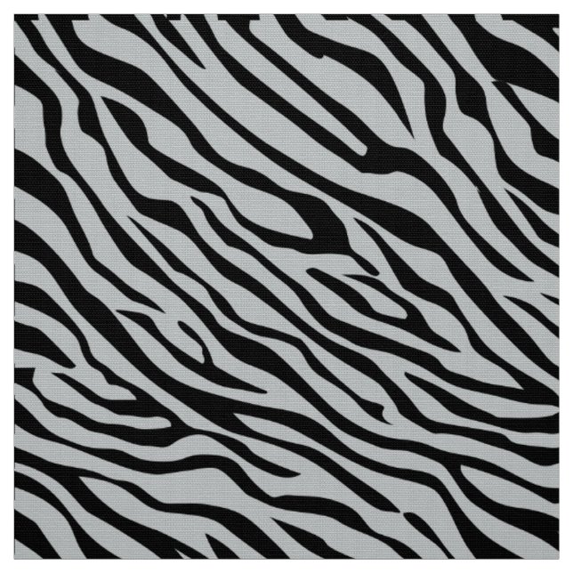 Magic Zebra Stripes Click to Customise Grey Colour Fabric (Swatch)