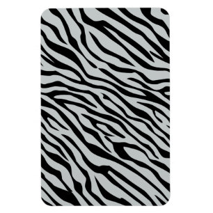 Magic Zebra Stripes Click to Customise Grey Colour Magnet
