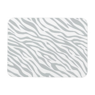 Magic Zebra Stripes Click to Customise Grey Colour Magnet