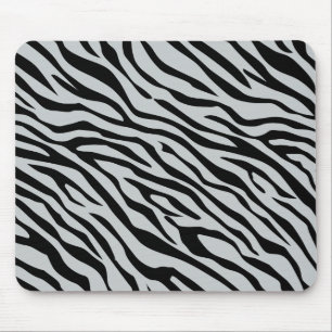 Magic Zebra Stripes Click to Customise Grey Colour Mouse Mat