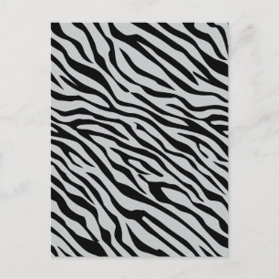 Magic Zebra Stripes Click to Customise Grey Colour Postcard