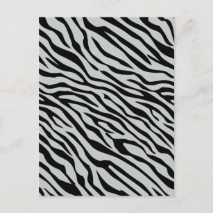 Magic Zebra Stripes Click to Customise Grey Colour Postcard