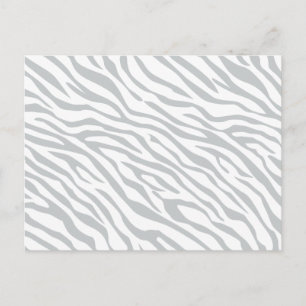 Magic Zebra Stripes Click to Customise Grey Colour Postcard