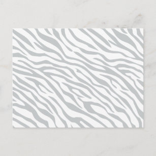 Magic Zebra Stripes Click to Customise Grey Colour Postcard