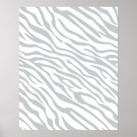 Magic Zebra Stripes Click to Customise Grey Colour
