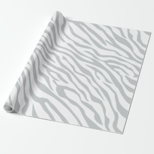 Magic Zebra Stripes Click to Customise Grey Colour Wrapping Paper