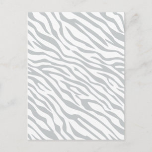 Magic Zebra Stripes Click to Customize Grey Color Postcard
