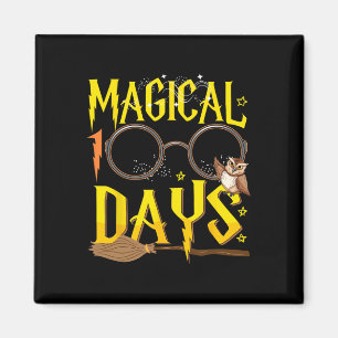 Magical 100 Days Of School Teacher Students Kids B Magnet