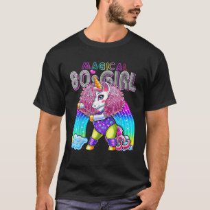 Magical 80'S Girls Flossing Unicorn Leotard Leg Pa T-Shirt