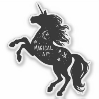 Magical AF Unicorn Sticker