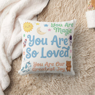 Magical Affirmation Message for Little Dreamers Cushion