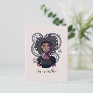 Magical Afro Woman Postcard