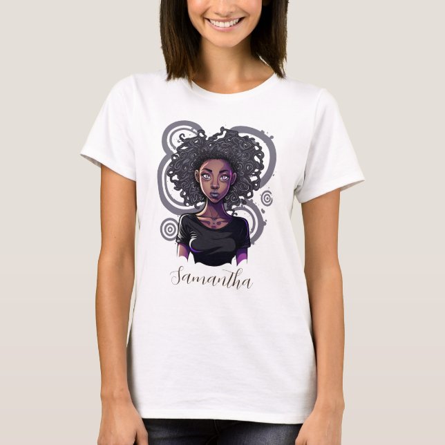 Magical Afro Woman T-Shirt (Front)