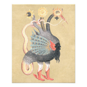 Magical Alchemy Dragon Colour Photo Print