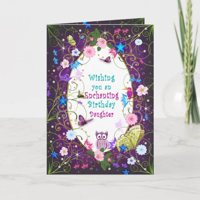 Magical and Enchanting Birthday, Daughter Card (Front)