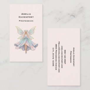 Magical Angel Fairy Pastel Colours Business Card