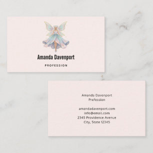 Magical Angel Fairy Pastel Colours Business Card