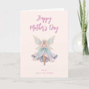 Magical Angel Fairy Pastel Colours Mother's Day Holiday Card