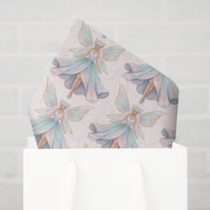 Magical Angel Fairy Pattern in Pastel Colours Tissue Paper