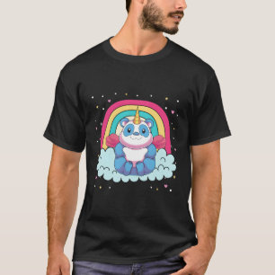 Magical Animal Rainbow Pandacorn Unicorn Panda T-Shirt