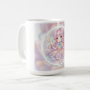 Magical Anime Girl Dreamy Star Sticker (Yoki o'zin Coffee Mug