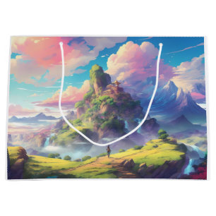 Magical Anime Landscape Large Gift Bag