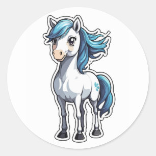 Magical Anime Pony Sticker - A Whimsical Fantasy