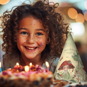 Magical Autumn Forest Fairy   Birthday  Party Hat