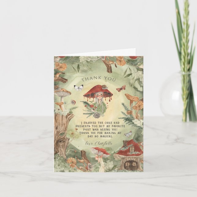 Magical Autumn Forest Fairy | Thank You (Front)