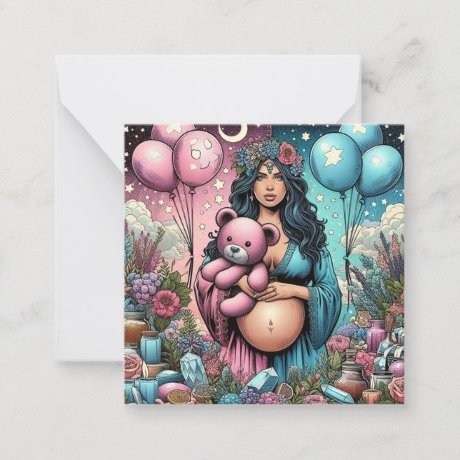 Magical Baby Shower | Gender Reveal Card (Front)